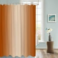 thumbnail image 3 of Fabric Shower Curtain Burnt Orange Ombre Solid Color Gradient Modern Art Shower Curtains with 12 Hooks Waterproof Machine Washable Bath Curtains for Bathroom, 60 x 72in, 3 of 6