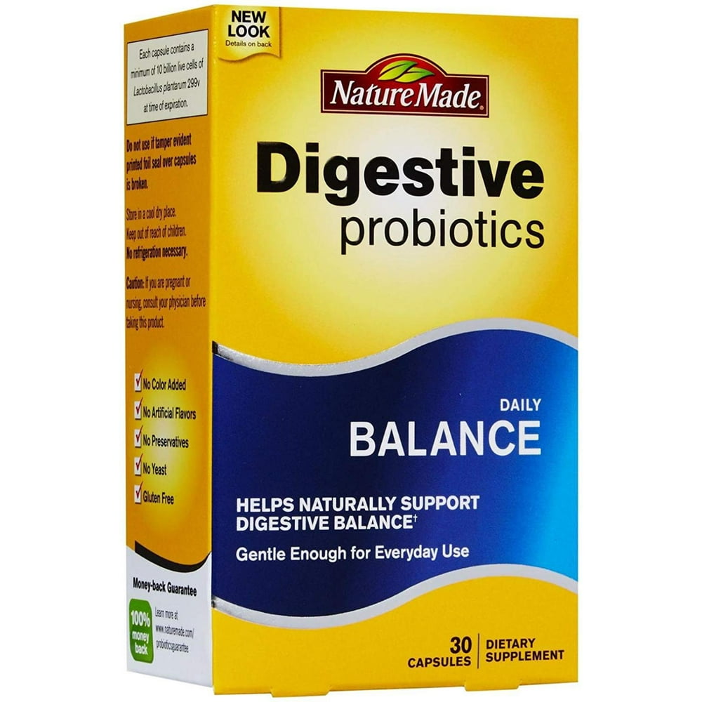 Digestive Healthy Probiotics (10 Billion Live Cells)30 ct By Nature