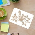 thumbnail image 3 of Bird Tree Branches Stencils Wall Decoration Template 29.7x21cm/11.6x8.3 inch Plastic Painting Stencils Rectangle Reusable Stencils Mixed Color, 3 of 7