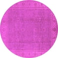 thumbnail image 1 of Ahgly Company Indoor Round Oriental Pink Traditional Area Rugs, 6' Round, 1 of 4