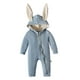 thumbnail image 1 of Toddler Boy Easter Outfit Toddler Girl Bunny Hoodie Romper with Zipper Easter Outfit Toddler Boy, 1 of 6