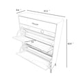 thumbnail image 3 of Yiwa Freestanding Shoe Cabinet With Drawer and 2 Flip Doors for Entryway Hallway, 3 of 5