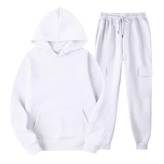 Hoodies Tracksuits for Women Casual Solid Pullover Sweatshirt Loose 2 Piece Lounge Sets Jogging Sweatsuits