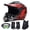 Red, variant on XiongXiong Dirt Bike Helmet DOT Certified, Full Face Motorcycle Helmet w/ Goggles, Gloves, Mask, for Off-Road, ATV, Sun Visor Snowmobile,Black, M
