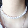 thumbnail image 1 of Collar de cuentas, gargantilla llamativa, disfraz elegante y moderno collar de clavícula, joyería de disfraz para mujeres y niñas, regalo de vacacione , Cuentas de 6 mm, 1 of 8