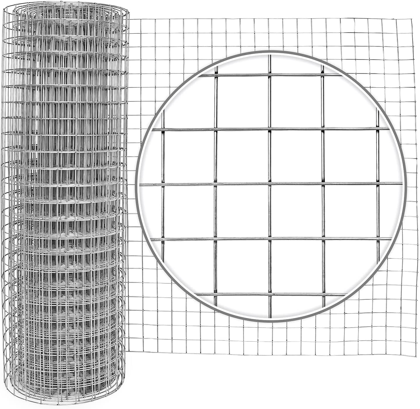 Fencer Wire Heavy Duty 10 Gauge Galvanized Welded Wire Fence, 2" x 2" Opening Mesh for Vegetables, Garden Fruits & Animals Enclosure (4 ft. x 50 ft.)