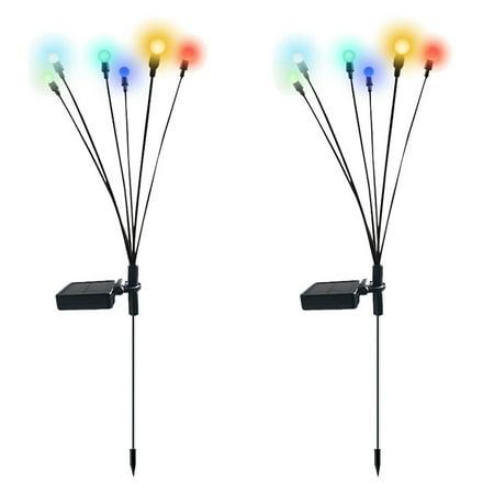 

6LED Solar Powered Firefly Lights Flickering Bulbs Outdoor Garden Patio String Lamp