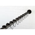 thumbnail image 2 of Kingston KSR605 Edenscape 60-Inch to 72-Inch Adjustable Shower Curtain Rod with Rings Combo in Oil Rubbed Bronze, 2 of 7