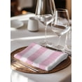 thumbnail image 6 of Pink Striped Cloth Napkins Set of 4 Reusable Dinner Napkins, Farmhouse Vintage Stripes Cocktail Napkin Washable Table Napkins for Wedding/Holiday Party/Baby Shower 20"x20", 6 of 7