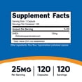 thumbnail image 2 of Suplemento Nutricost DHEA 25 mg 120 cápsulas sin gluten, 2 of 5