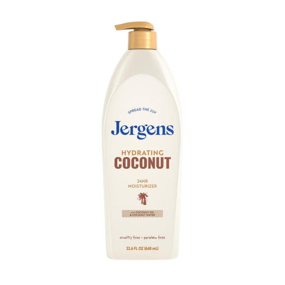 Jergens Hydrating Coconut Body Lotion Moisturizer for Dry Skin - 22.6 fl oz