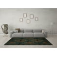 thumbnail image 3 of Ahgly Company Indoor Square Persian Turquoise Blue Traditional Area Rugs, 6' Square, 3 of 4