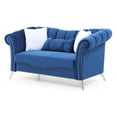 thumbnail image 2 of Passion Furniture Madrid Navy Blue 2-Seater Velvet Sofa PF-G0542A-L, 2 of 4
