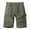 Army Green, variant on Mens Gray Cargo Shorts, Rugged Multi - Pockets, Durable, Summer Hiking & Adventures