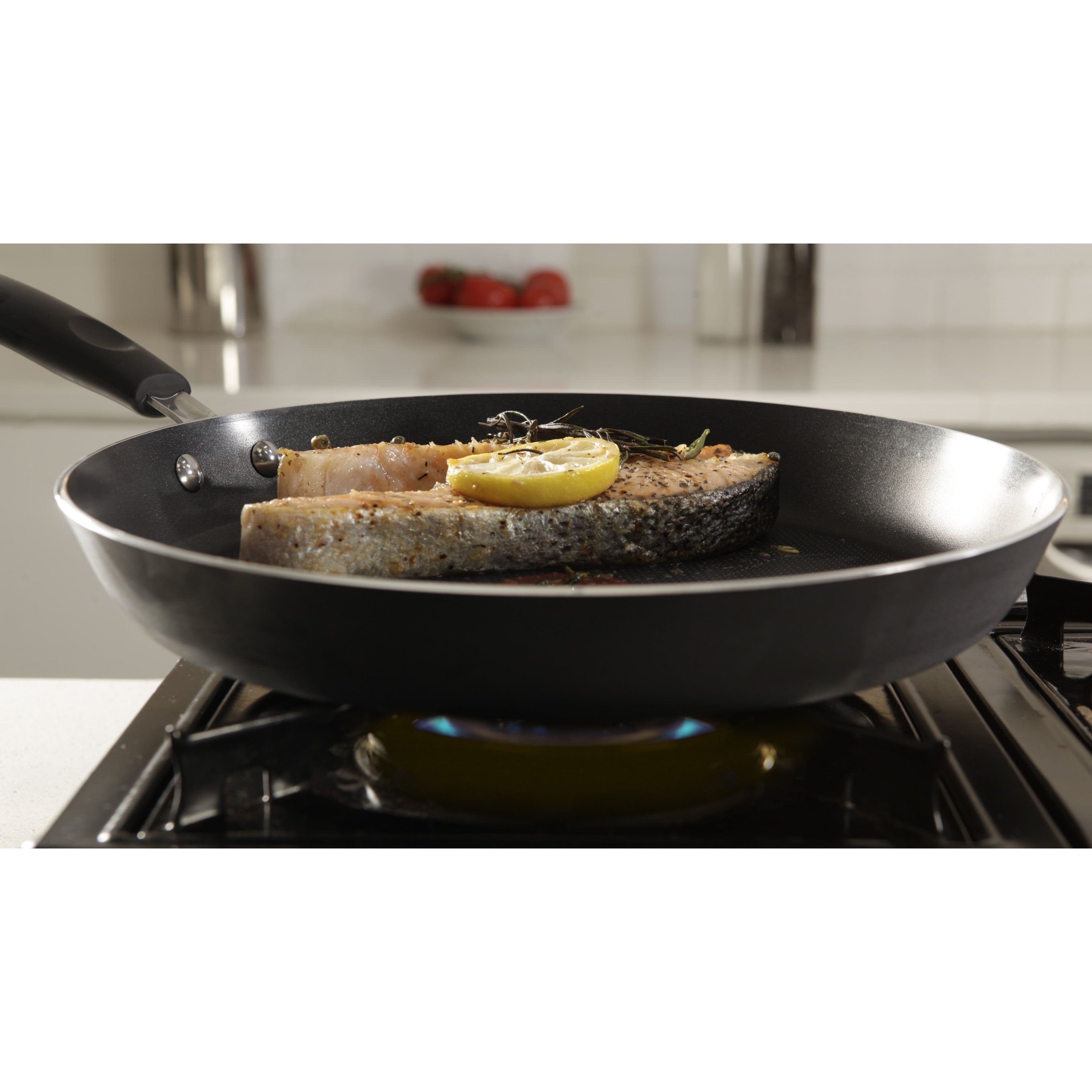 T-FAL 13.25-in Non-Stick Aluminum Skillet with Stainless Steel Handle in  the Cooking Pans & Skillets department at
