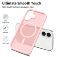 thumbnail image 3 of Case for iPhone 17 Case Magnetic Phone Case Compatible with MagSafe, Soft TPU Bumper Hard Translucent Matte Back Slim Fit Shockproof Protective Cover for Men Women Girls, 3 of 6