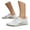 White, variant on Women's Outdoor -Sport Sneakers Water Shoes for Hiking Walking Cycling Fishing Beach - Non- Breathable Quick-Drying Lightweight Comfortable with Elastic Lock Lace System