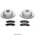 thumbnail image 1 of Power Stop K2046 Brake Kit 1-Click Brake Kit Carbon Fiber Ceramic Brake Pads; 12.99 Inch Silver Zinc Plated Cross-Drilled And Slotted Rotor; With Rotor/ Brake Pad/ Hardware, 1 of 2