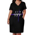 thumbnail image 3 of Edición limitada # Palang Biru Vestido holgado con bolsillos Ropa de playa Vestidos ropa mujer verano 2025, 3 of 7
