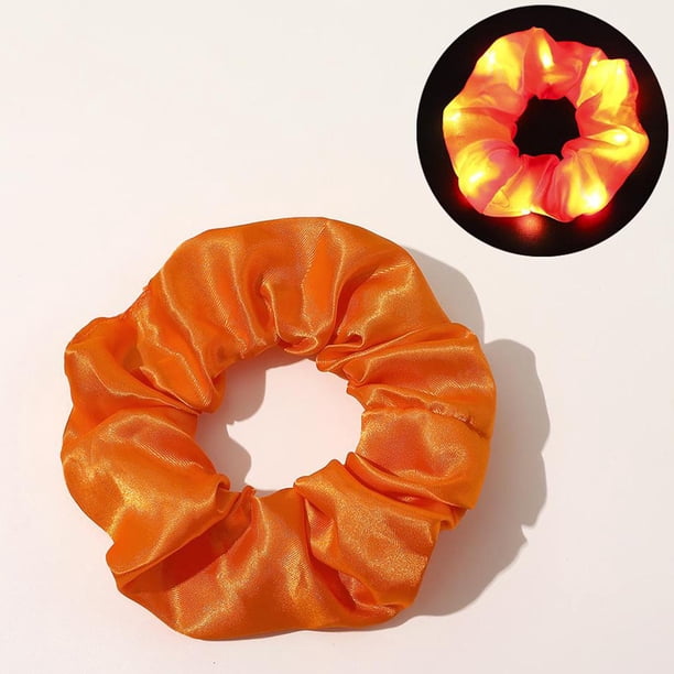 Luz LED de satén de gran espesor luminoso lazo de cuerda de pelo creativo naranja Hugo Playas de pelo de luna