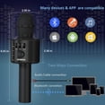 thumbnail image 2 of BONAOK Wireless Bluetooth Karaoke Microphone, Built-in Speakers, Home Fun for Parties, Singing Gifts for Kids Audlts, 2 of 7