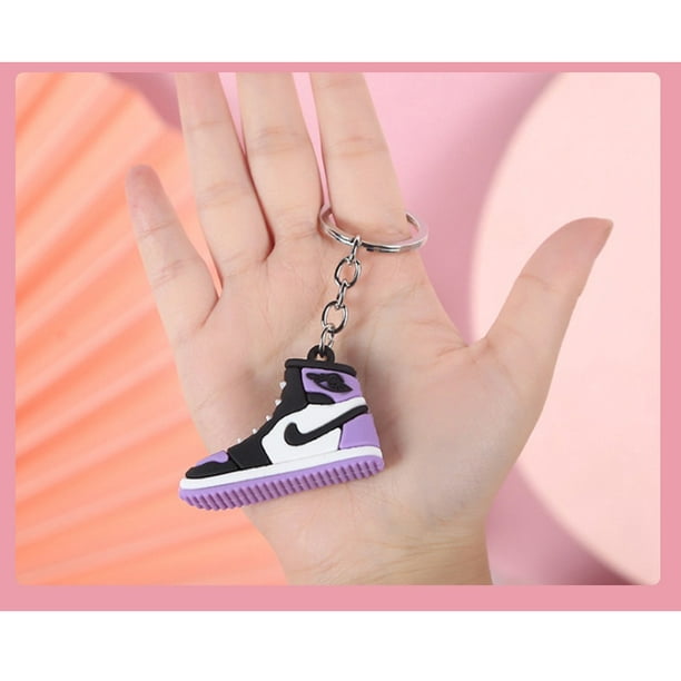 Qiaoxi Mignon mini AJ chaussures 3D chaussure porte-clés porte