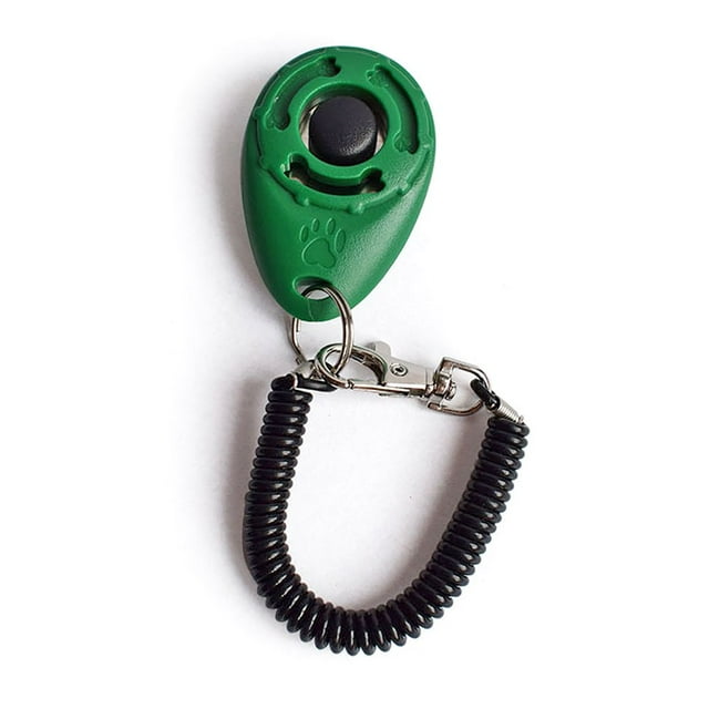 Portable Pets Training Clicker Animal Behavior Aids Diet Button Trainer Professional Indoor Outdoor Supplies Presents Orange
