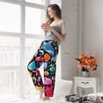 thumbnail image 6 of Picia Underwater Diving Animals Womens Soft Woven Cotton Elastic Waistband Sleep Pajama Pant Lounge Sleep Pant With Pockets And Drawstring-Small, 6 of 9