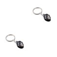 thumbnail image 3 of QualitChoice Key Rings Decoration Exquisite Purse Pendent Clasp Decor Sweet Gift Rustproof Plated Surface No Burrs -shaped Ring Black 2Set, 3 of 6