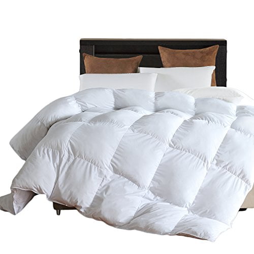 Down Alternative Comforter (White,King) - Ultra Soft Brushed Microfiber - Hypoallergenic Plush Mircofiber Comforter Duvet Inse