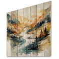 thumbnail image 2 of Designart "Nordic Beauty of Nature III" Scandinavian Print on Natural Pine Wood, 2 of 5