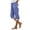 Blue, variant on Womens Capris Striped High Waist Cropped Pants with Pockets Linen Blend Elastic Waist Summer Capri Pants for Women Green XL