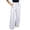 White, variant on Women's Fashionable Casual Loose Fit High Waisted Solid Color Pants for Comfortable and Stylish Daily Wear and Activities,Dark Blue,2XL
