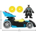 thumbnail image 6 of Imaginext DC Super Friends Bat-Tech Racing Batmobile Batman Toy, 6 of 7