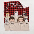 thumbnail image 4 of You & Me And The Fur Babies - Personalized Couple Blanket, 4 of 7