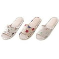 thumbnail image 7 of Women's Anti-slip Double Strappy Sandal Wear-resistance Flower Pattern Flip-Flop, 7 of 7
