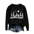thumbnail image 5 of ShiShine Christmas Sweatshirts for Women Trendy Xmas Graphic Crewneck Sweatshirt Loose Casual Long Sleeve Pullover Tops 2025, 5 of 6