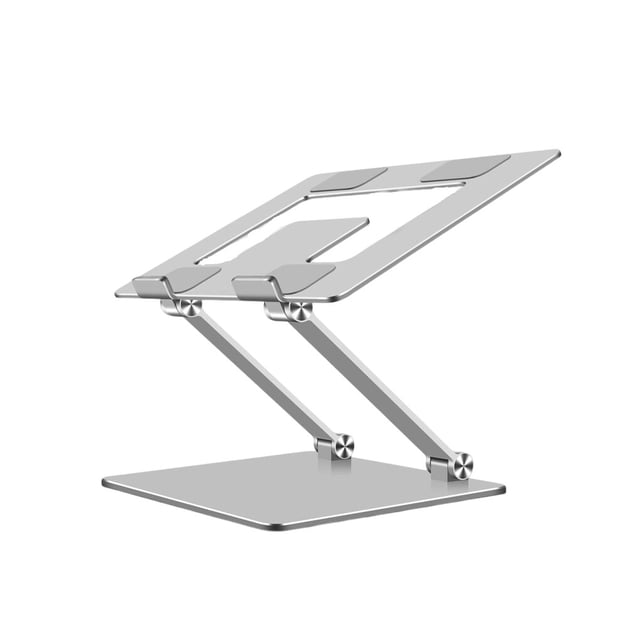 facefd Support pour Ordinateur Portable, Alliage de Bureau, Support Antidérapant, Base Universelle, Double Couche Réglable, Support de Refroidissement Stable, Maison, Dortoir, Argent