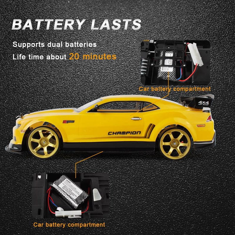 1:10 70Km/H 2.4G RC Car Drift Racing Car Championship 4WD Double Battery Off Road Radio Remote Control Vehicle Toys & Gifts