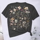 thumbnail image 5 of Tops de Manga Corta de las Mujeres, Cuello Redondo Impreso, Camiseta de Manga Corta para las Mujeres, 5 of 6