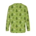thumbnail image 5 of Sweatshirt de Noël pour Femmes 2023 Mode Imprimé Manches Confortable Respirant Col Rond en Solde, 5 of 5
