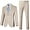 Khaki, variant on Lycody Summer Boys Seersucker Suit Kids Formal Slim Tuxedo Suits for Teen Beach Prom Graduate Party Wedding Single Breasted Pocket design Jacket Adjustable waist Pants Set