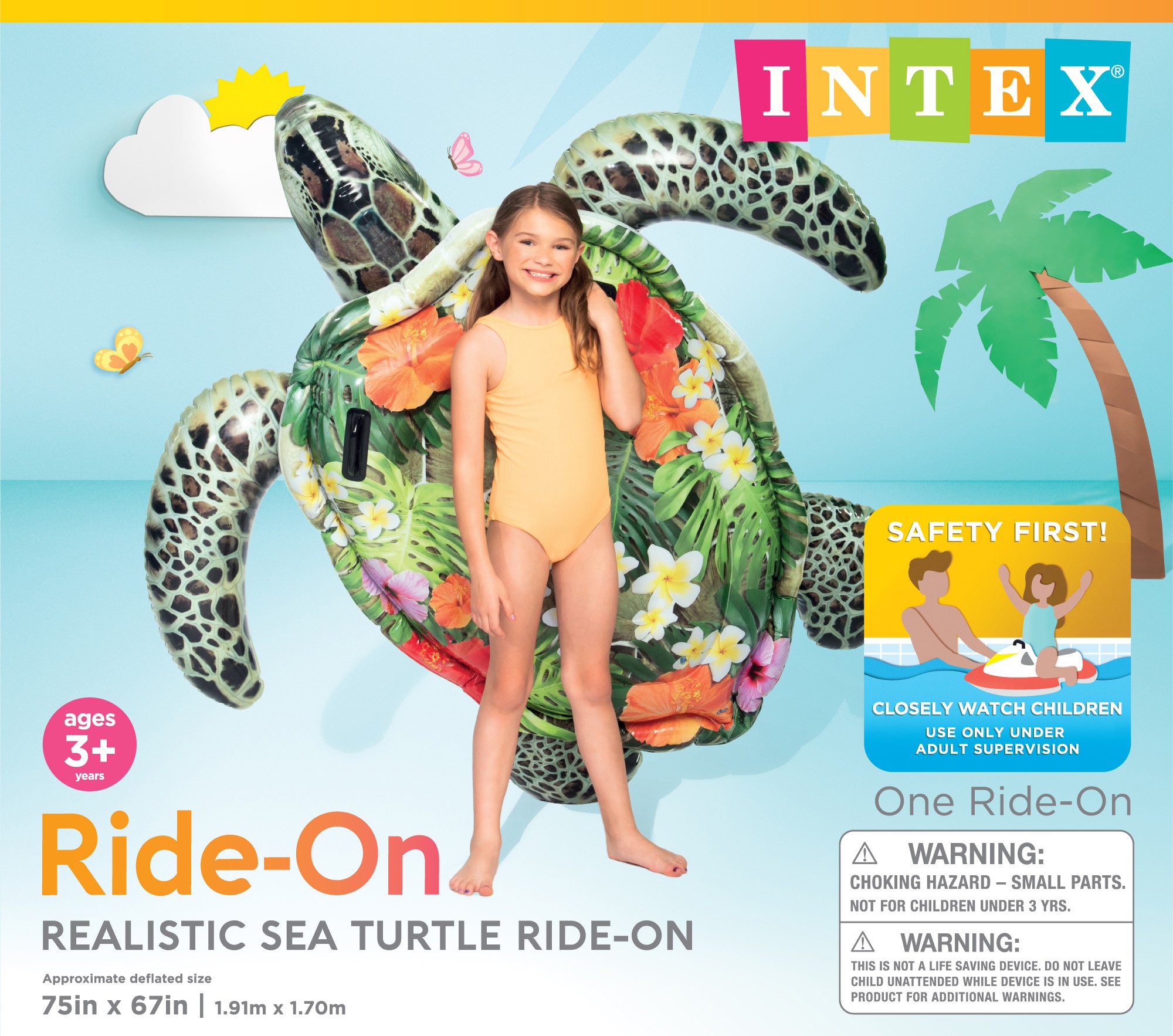 Intex Sea Turtle Ride-On Pool Float photo 5