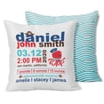 thumbnail image 1 of Printtoo Personalized Birth Announcement PillowWith Insert-Custom BirthStats Baby Boy/Girl Gift Nursery Dcor-18x18 Inches, 1 of 6