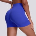 thumbnail image 5 of Women's High Waisted Seamless Biker Shorts Stretchy Yoga Workout Shorts, 5 of 6