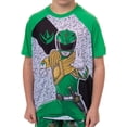 thumbnail image 4 of Power Rangers Pajamas Boys' Raglan Short Sleeve and Pant 2-Piece Sleep Set, 4 of 7