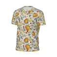 thumbnail image 6 of Wukai Autumn Pumpkins Leaves Print Men's Short-Sleeved Mesh T-Shirt,Quick-Dry Short Sleeve Workout T-Shirt-5X-Large, 6 of 8