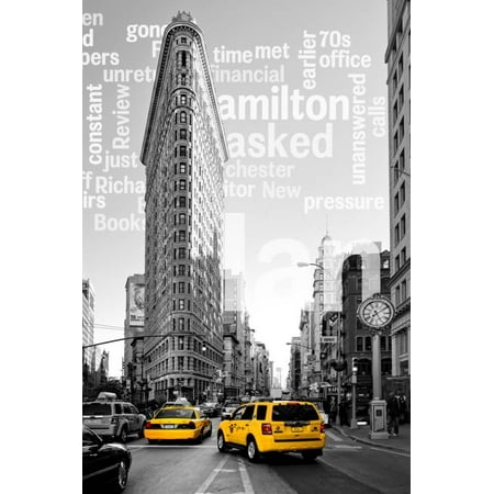 Flatiron Building - Taxi Cabs Yellow - Manhattan - New York City - United States Print Wall Art By Philippe