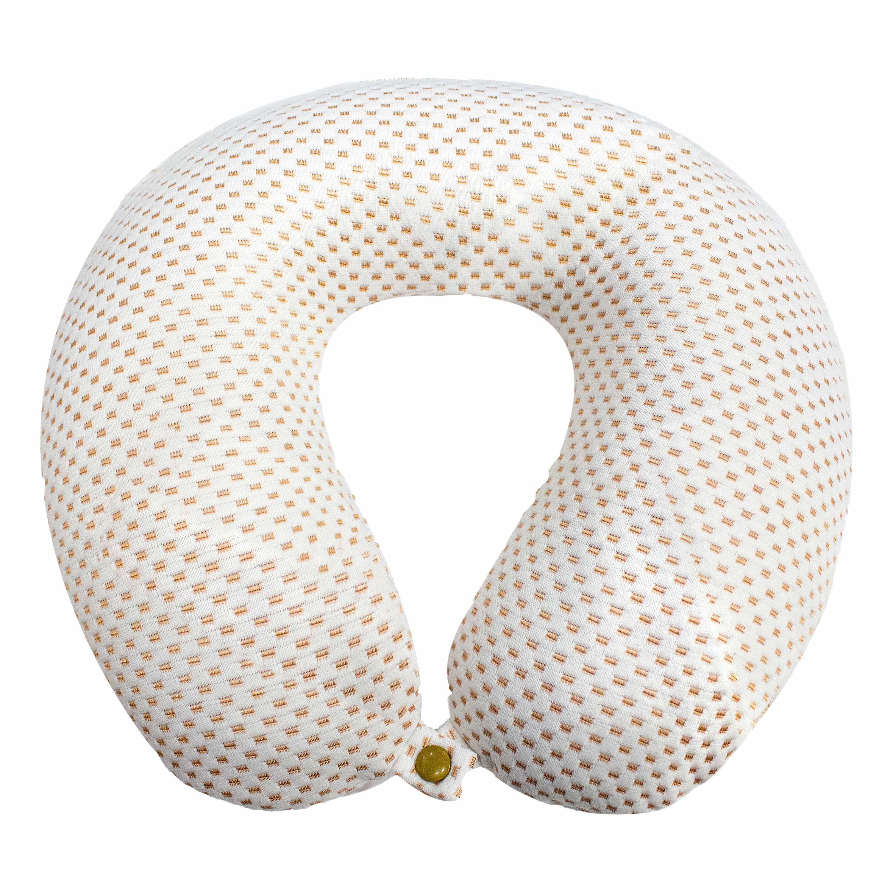Rejuve Health Wellness Memory Foam Travel Neck Pillow, Copper