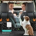 thumbnail image 2 of Back Seat Cover for Dogs, Dog Car Seat Cover for Back Seat with Hard Bottom, Waterproof Dog Hammock for Car with Mesh Window & Pocket, Pet Rear Seat Cover Protector Holds 400lbs for Car SUV, 2 of 9